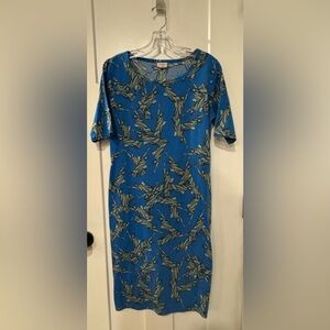 Lularoe Julia Statue of Liberty dress size L A1.2